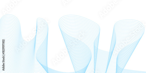 Abstract blue wave background with isolated pink rubber flip flops