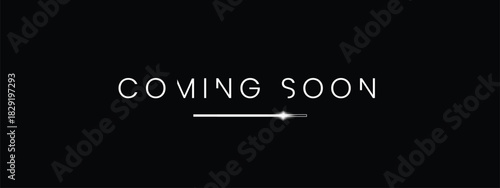 Coming Soon Background Vector on Dark Abstract Surface with Glowing Light Effects