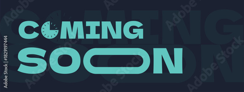 Minimal Coming Soon Promo Layout Banner Vector