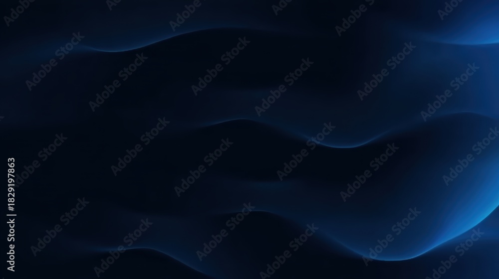 Obraz premium Futuristic black and blue abstract background, ideal for technology themes, minimalist designs, and banner applications.