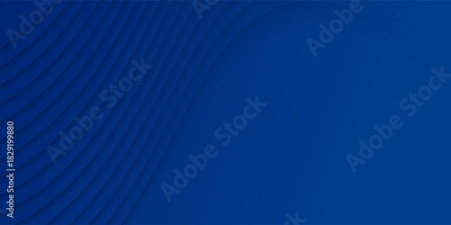 Blue Abstract Wave Pattern Background With Curved Stripes For Modern Design
