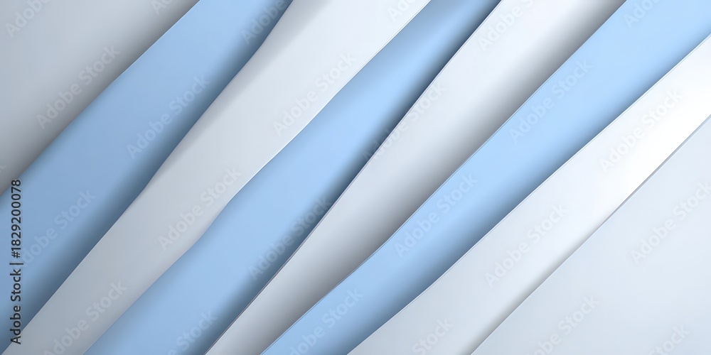 Obraz premium Abstract Light Blue And White Layered Design