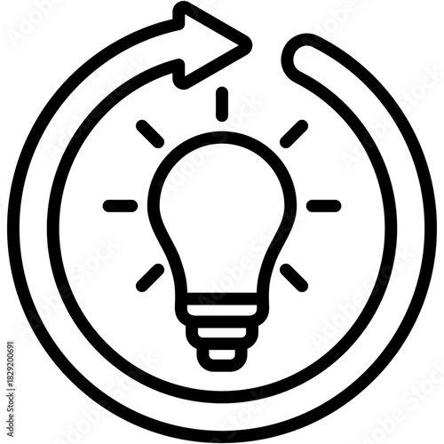 Renewable Energy line icon