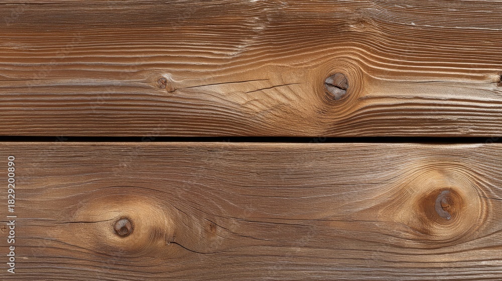 Fototapeta premium Natural wooden texture background featuring knots and grain patterns, ideal for rustic design projects and home decor elements, crafted with care and authenticity.