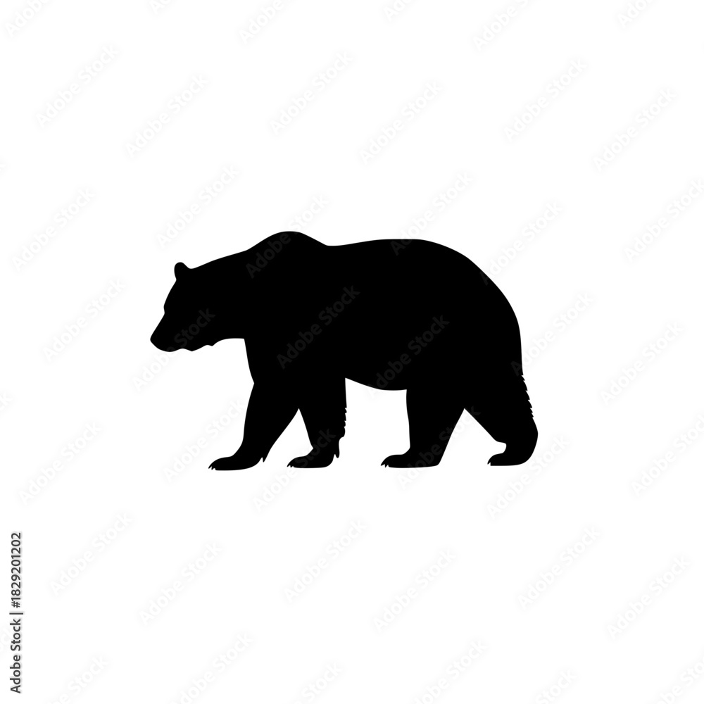 Fototapeta premium bear silhoutte vector 