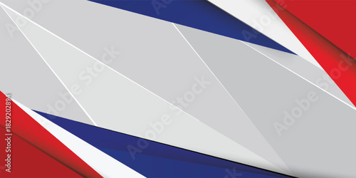 Modern abstract white and red with blue background suitable for posters, covers and modernity.