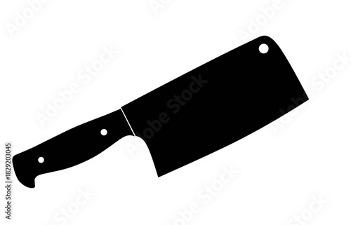 kitchen knife silhouette vector isolated, cooking tools, utensil icons, and food industry graphics. Simple black shape isolated on white background.