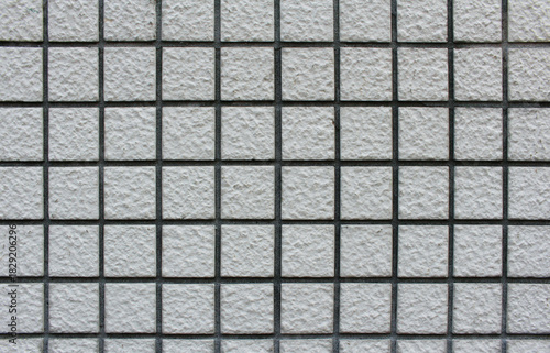 Wallpaper Mural Close up of white square tile wall. Background texture of tile wall. Torontodigital.ca