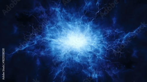 Electrifying blue plasma background with vibrant energy, suitable for websites, advertisements, and creative content.