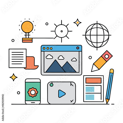 Web and graphic design blend creativity and strategy, crafting visually engaging layouts, intuitive interfaces, and striking graphics to enhance digital experiences and brand identity.
