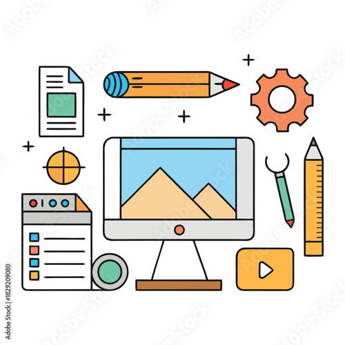 Web and graphic design blend creativity and strategy, crafting visually engaging layouts, intuitive interfaces, and striking graphics to enhance digital experiences and brand identity.
