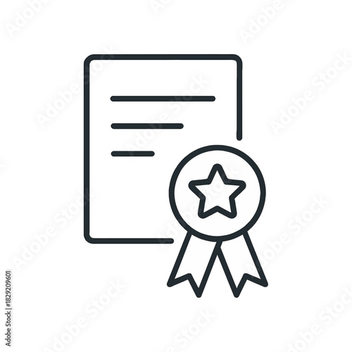 certificate of achievement recognizing excellence awarded with star badge professional document for business success promoting skill development