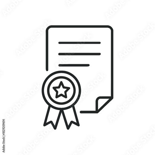 certificate of achievement with award badge showing recognition and success for educational purposes ideal for online course promotions
