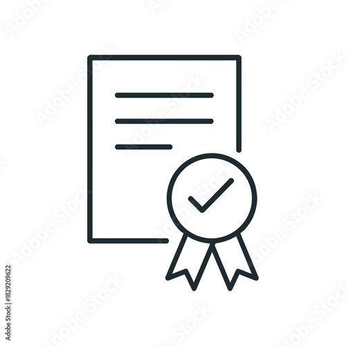 certificate of approval document affirming project compliance ensuring standards adherence with a validated paper and quality seal ribbon ideal for reports.