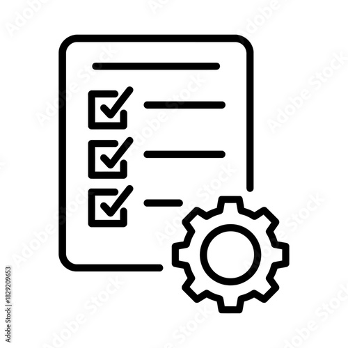 checklist management streamlining tasks with configuration settings perfect for illustrating productivity project automation and efficient workflow.