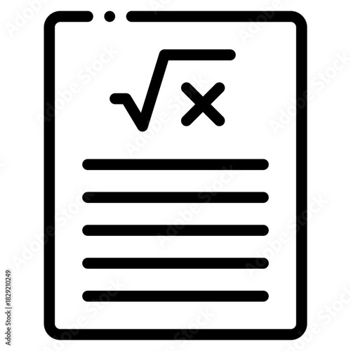 Mathematical Document Icon