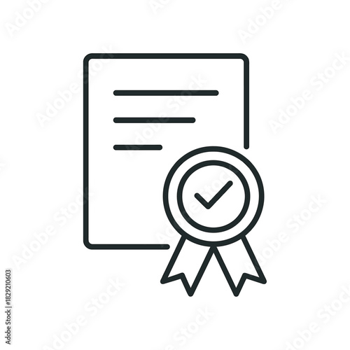 quality certificate a validated document with a ribbon symbolizing reliability and adherence to standards suitable for presentations and reports.