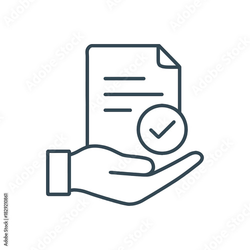 approved document in hand representing business agreement confirming validation process in modern business ideal for contracts and regulatory compliance