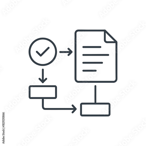 workflow automation process streamlining documentation and verification for efficiency perfect for illustrating business processes and productivity