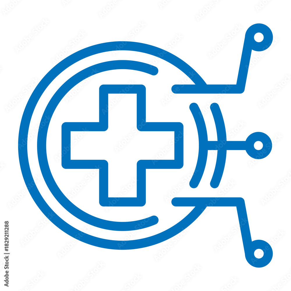 Fototapeta premium medical technology icon