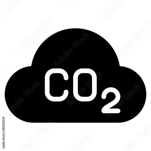 CO2 Cloud Icon