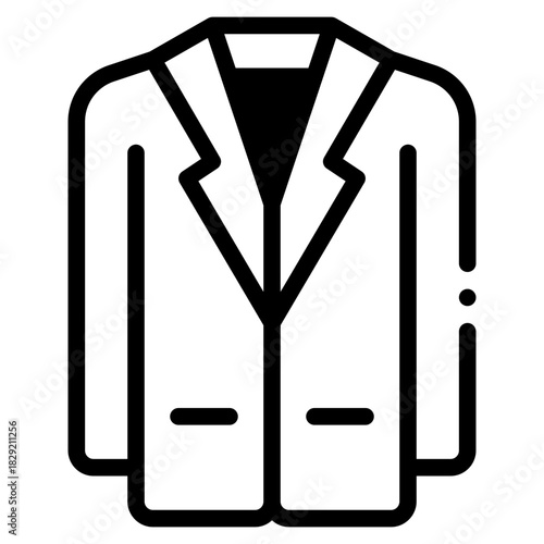 Minimalist Business Suit Icon