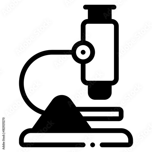 Microscope Illustration for Scientific Research