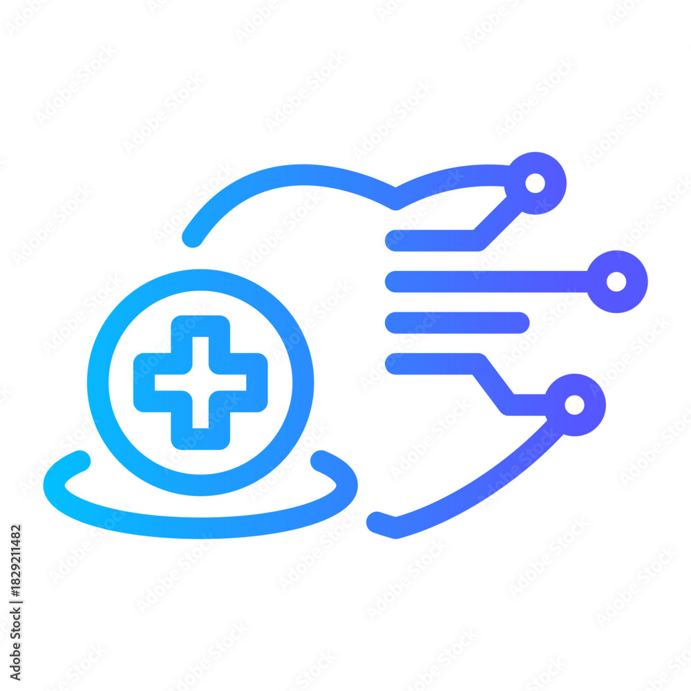 Fototapeta premium medical heart icon