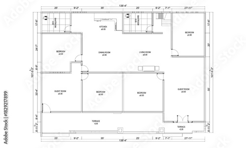 Floor Plan Of The Two Houses Combined