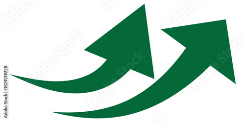 Long arrows icon. Long curved hand drawn arrow. upward arrow curve for progress, growth, and success in business and finance. Set of long curve arrow icon vector . curve arrow icon set.