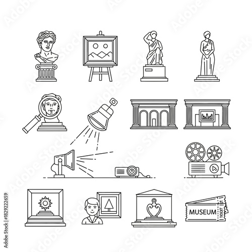 Discovering art and history through iconic museum exhibits and cultural artifacts for educational and creative projects