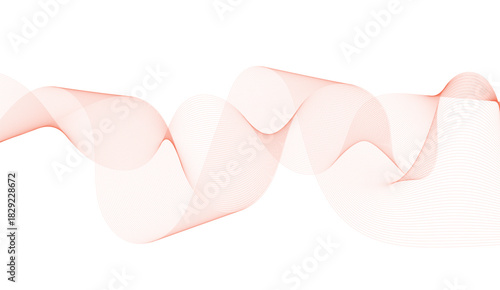 Abstract line art creating a flowing wave pattern.  Abstract. Digital frequency track equalizer. Stylized line art background. lines created using blend tool. 