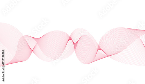 Abstract wave element for design. Digital frequency track equalizer. Stylized line art background