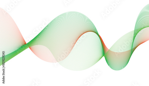 Abstract wave line. Digital frequency equalizer. digital Stylized line art background. Vector