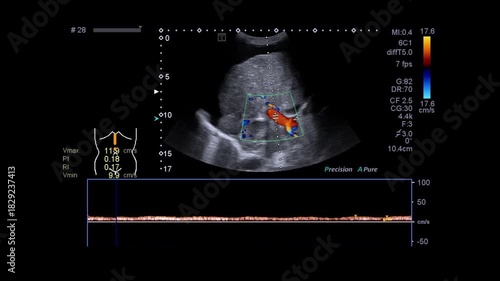 ultrasonography of portal vein in cirrhotic patient