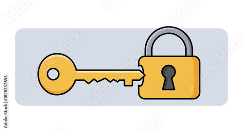 Key broken in lock conceptual illustration for failure security problems and broken trust ideal for articles on cybersecurity risks  data breaches