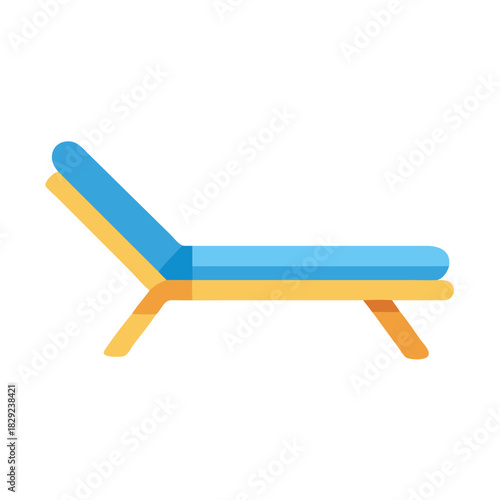 Stylized lounge chair against a solid black background image