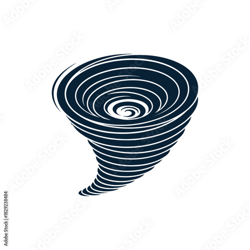Swirling tornado forming over open plains, showcasing nature's destructive power with dramatic and ominous mood.