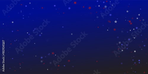 USA Flag Colors Starry Sky  Independence Day Design