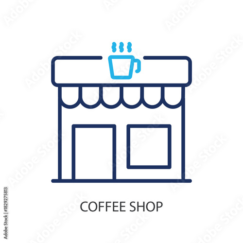 Coffee shop thin line icons. Original vector illustration.