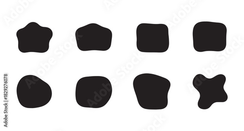 Wavy smooth curves, flowing organic blobs, soft oval forms, liquid bubble outlines, doodle abstract frames, and modern vector patterns combine into a creative fluid background design.