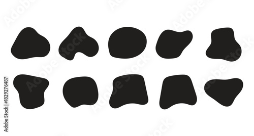 Organic ovals, doodle blobs, wavy round curves, soft bubble frames, and liquid abstract patterns unify into a smooth flowing vector background perfect for modern graphic layouts.