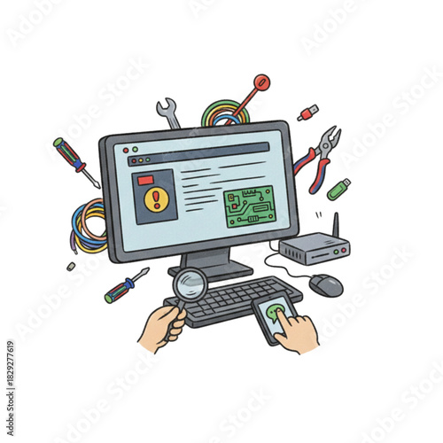 robot with laptop computer