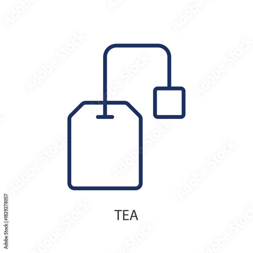 Tea thin line icons. Original vector illustration.