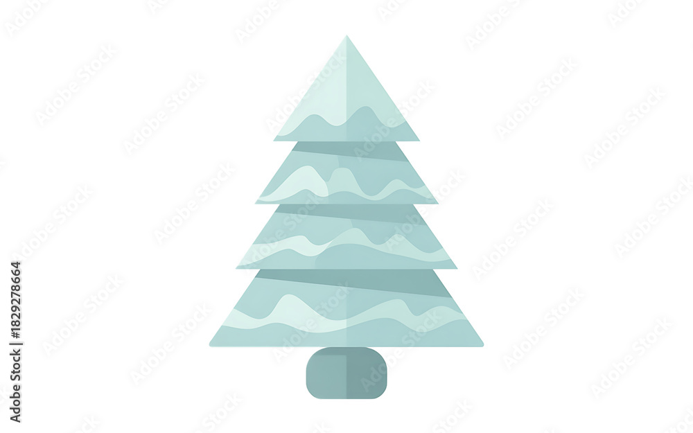 Fototapeta premium Winter tree on white isolated on transparent background