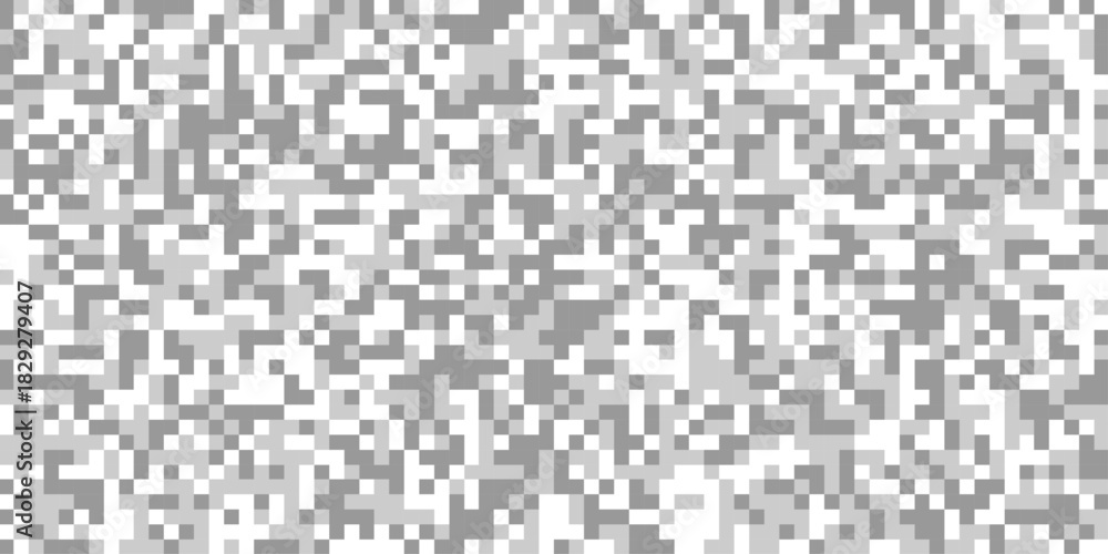 Fototapeta premium Abstract pixelated pattern gray and white censor bars with squares for horizontal pixelated bar texture for censorship effect, pixelated rectangle digital censorship effect isolated background.