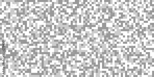 Abstract pixelated pattern gray and white censor bars with squares for horizontal pixelated bar texture for censorship effect, pixelated rectangle digital censorship effect isolated background.