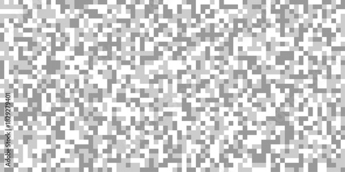 Abstract pixelated pattern gray and white censor bars with squares for horizontal pixelated bar texture for censorship effect, pixelated rectangle digital censorship effect isolated background.