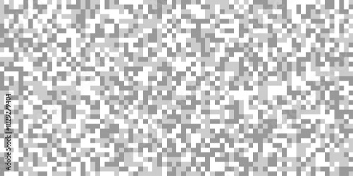 Abstract pixelated pattern gray and white censor bars with squares for horizontal pixelated bar texture for censorship effect, pixelated rectangle digital censorship effect isolated background.
