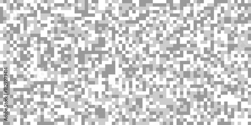 Abstract pixelated pattern gray and white censor bars with squares for horizontal pixelated bar texture for censorship effect, pixelated rectangle digital censorship effect isolated background.